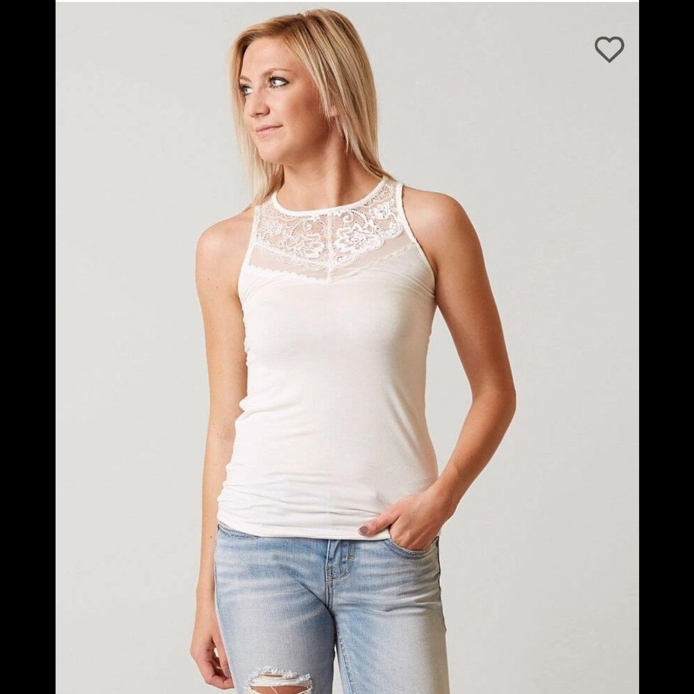 Red By BKE Lace Tank Top S